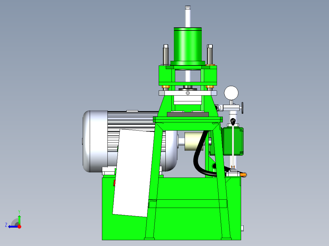 B3003714-液压冲压机右视图