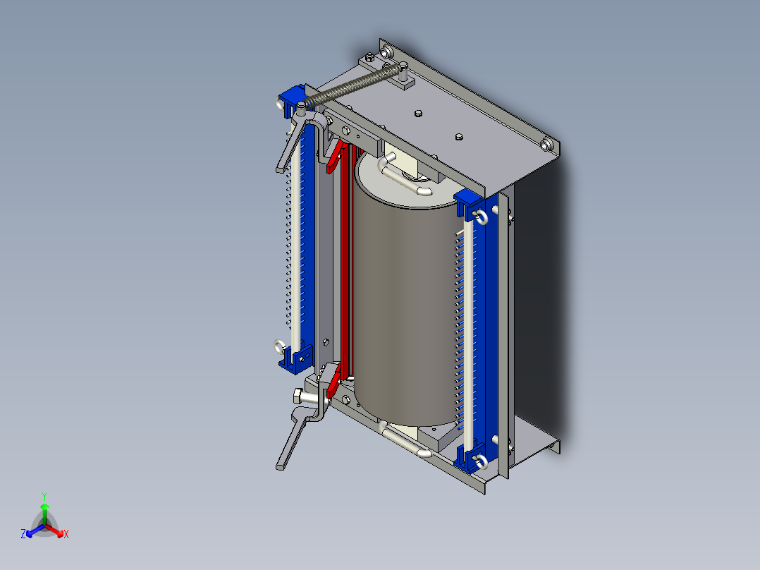 B2004332-纤维缠绕 玻璃纤维浸渍 接吻滚筒后视图