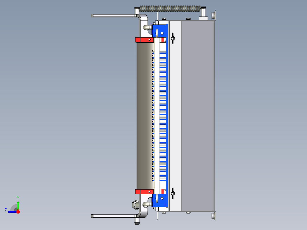 B2004332-纤维缠绕 玻璃纤维浸渍 接吻滚筒右视图