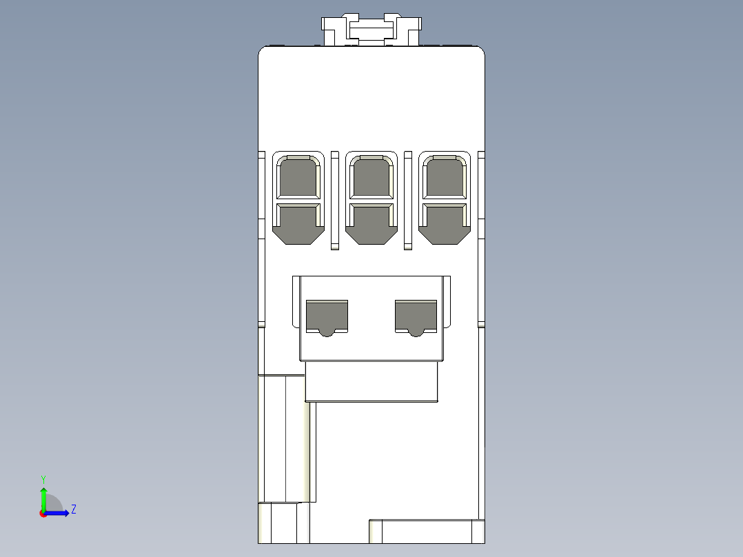 A2005085-C37 系列接触器左视图