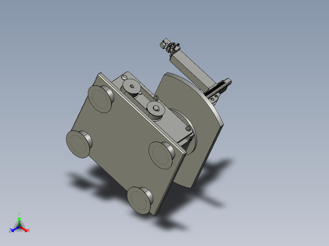 气动夹紧设备 1565370正等轴测图