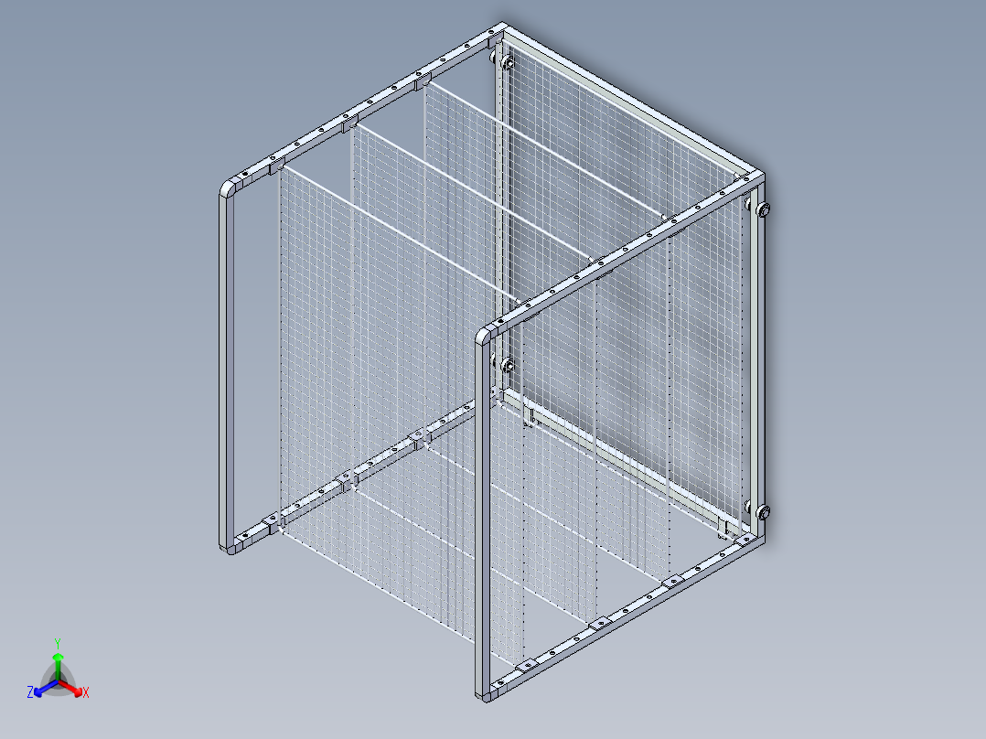 置物架正等轴测图