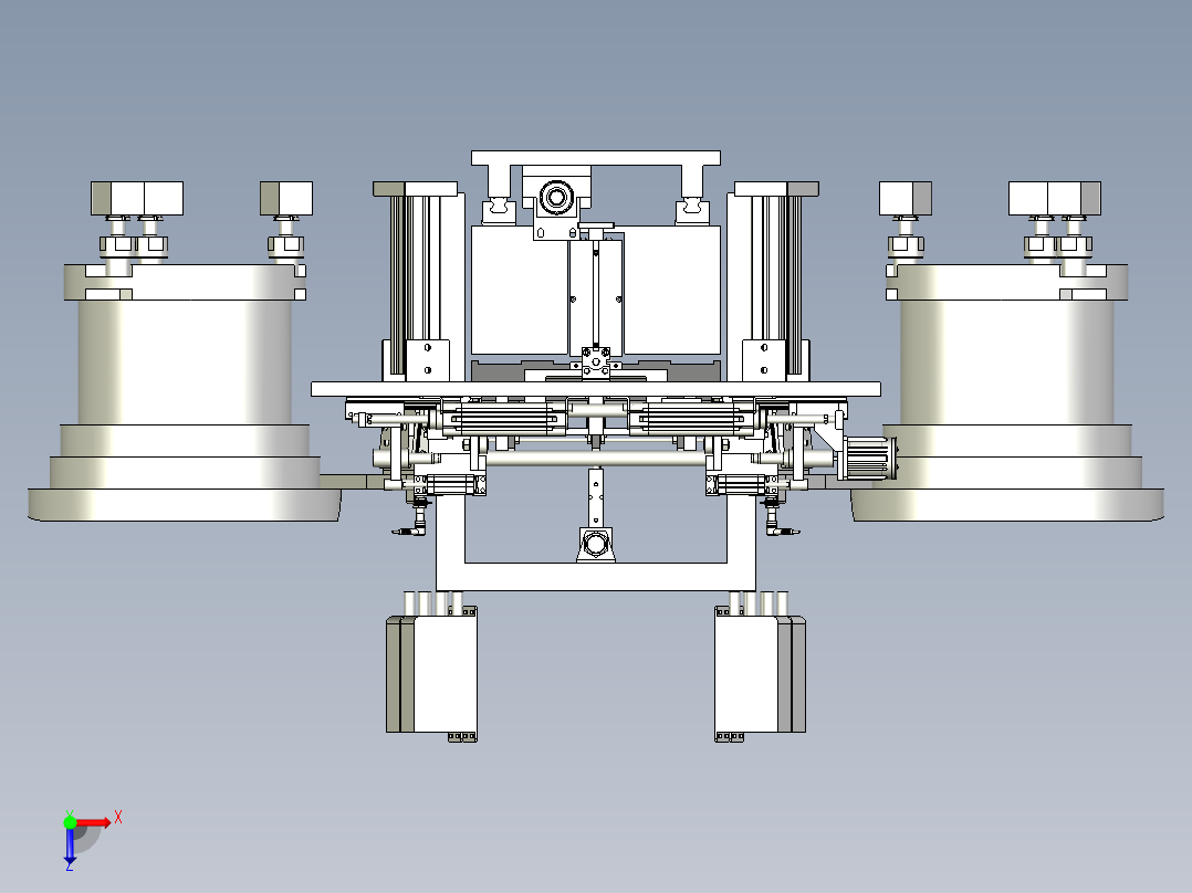 一个圆管的扫码、垫圈安装、检测、封堵安装、装箱的非标设备的方案俯视图