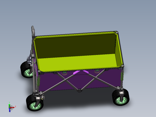 分享一款聚拢车露营推车帐篷推车露营车