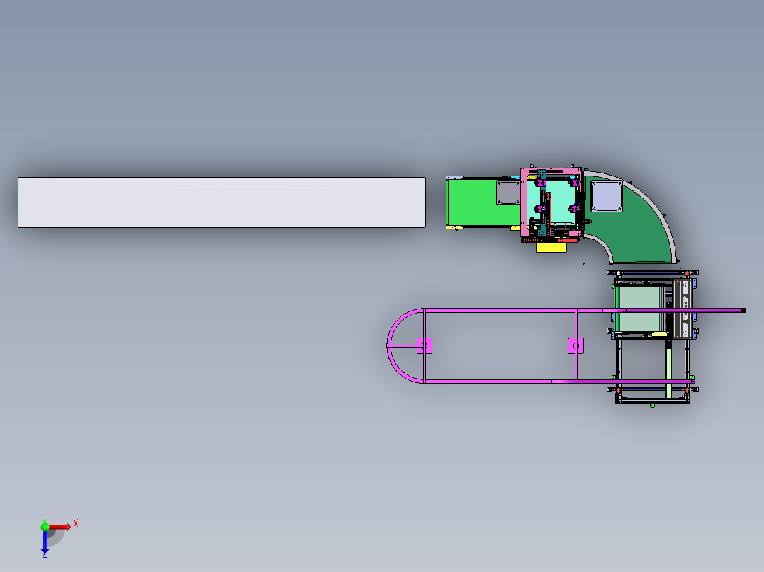 自动涂油机  sw22俯视图