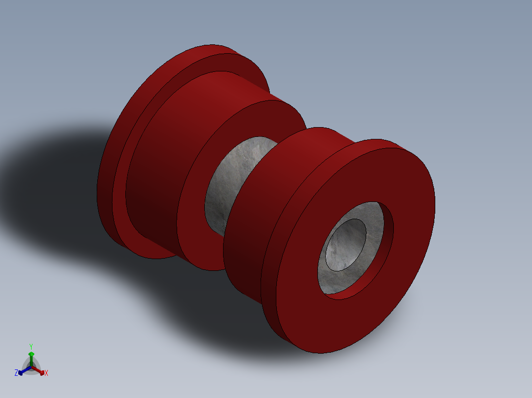 吉普车跟踪栏衬套正等轴测图