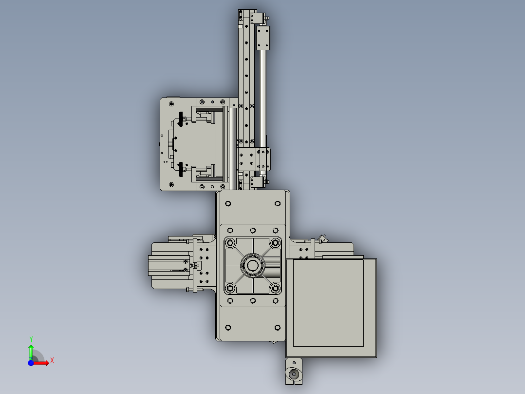 QGJT-压磁条机构前视图