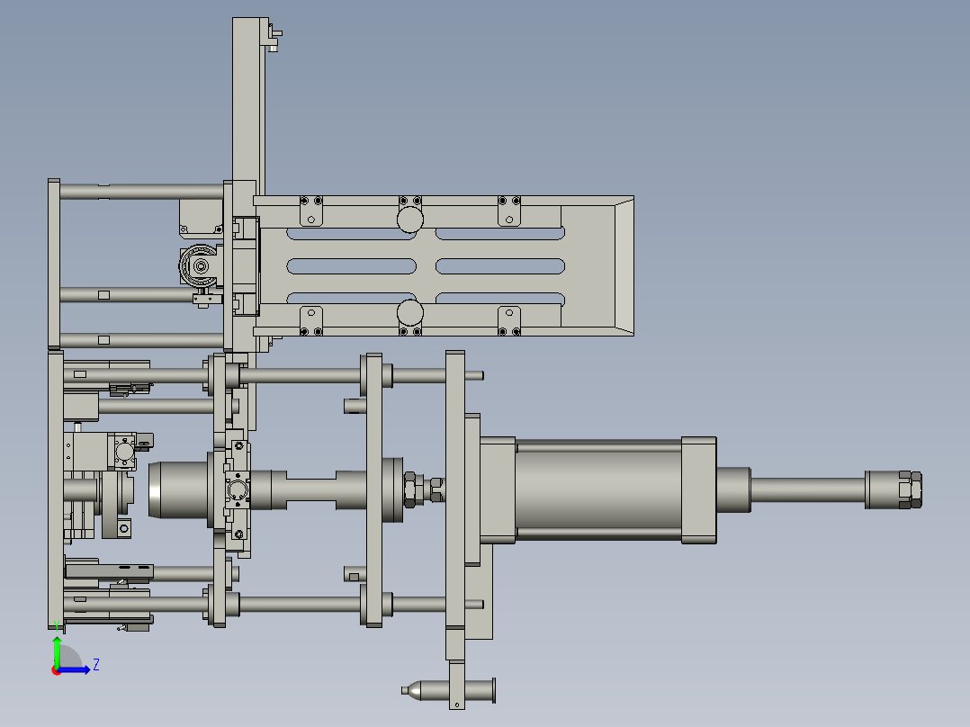 QGJT-压磁条机构左视图