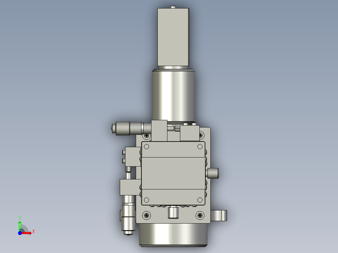 相机单元前视图