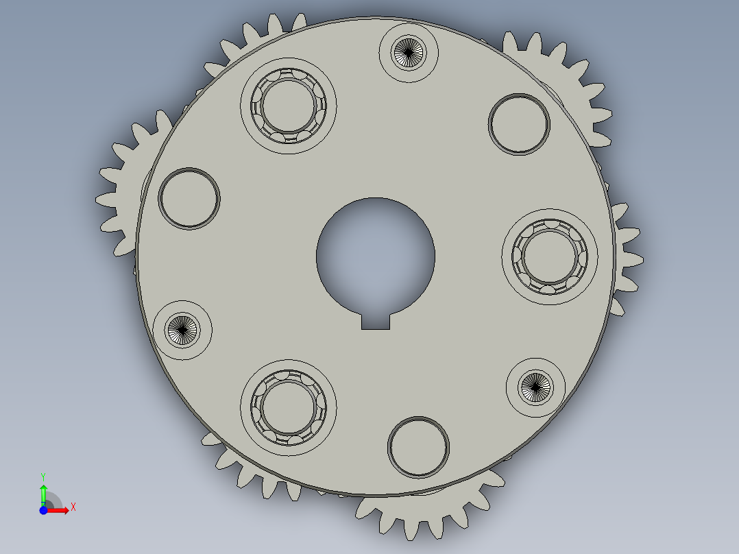 行星轮总装前视图