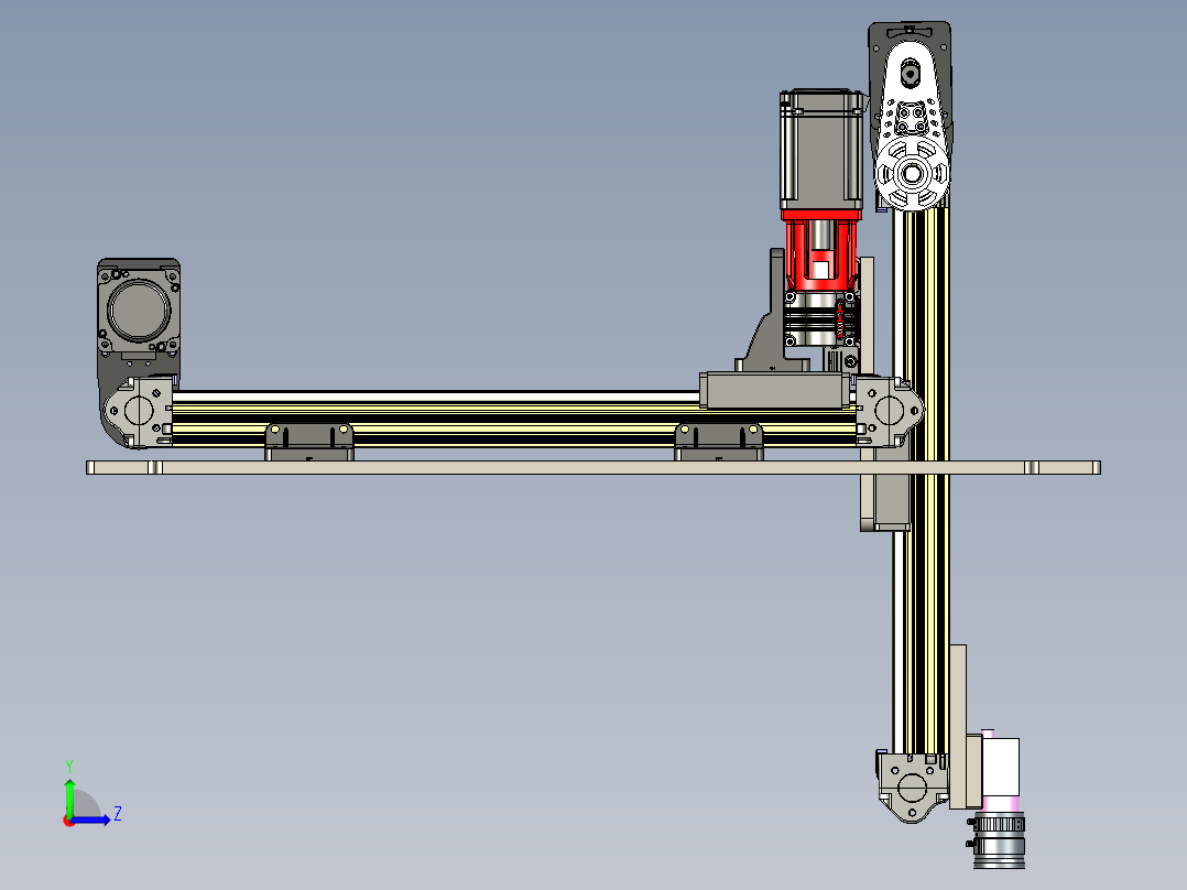 相机XYZ模组左视图