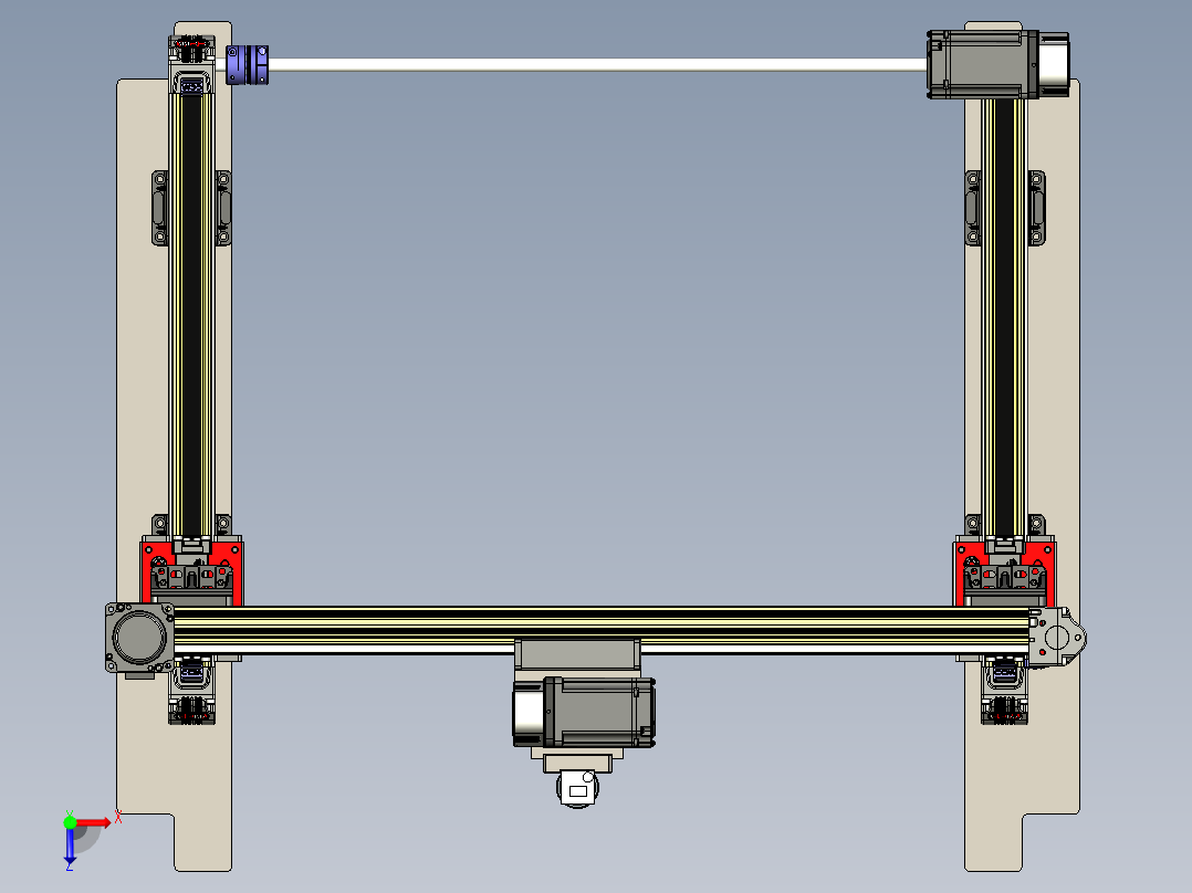 相机XYZ模组俯视图