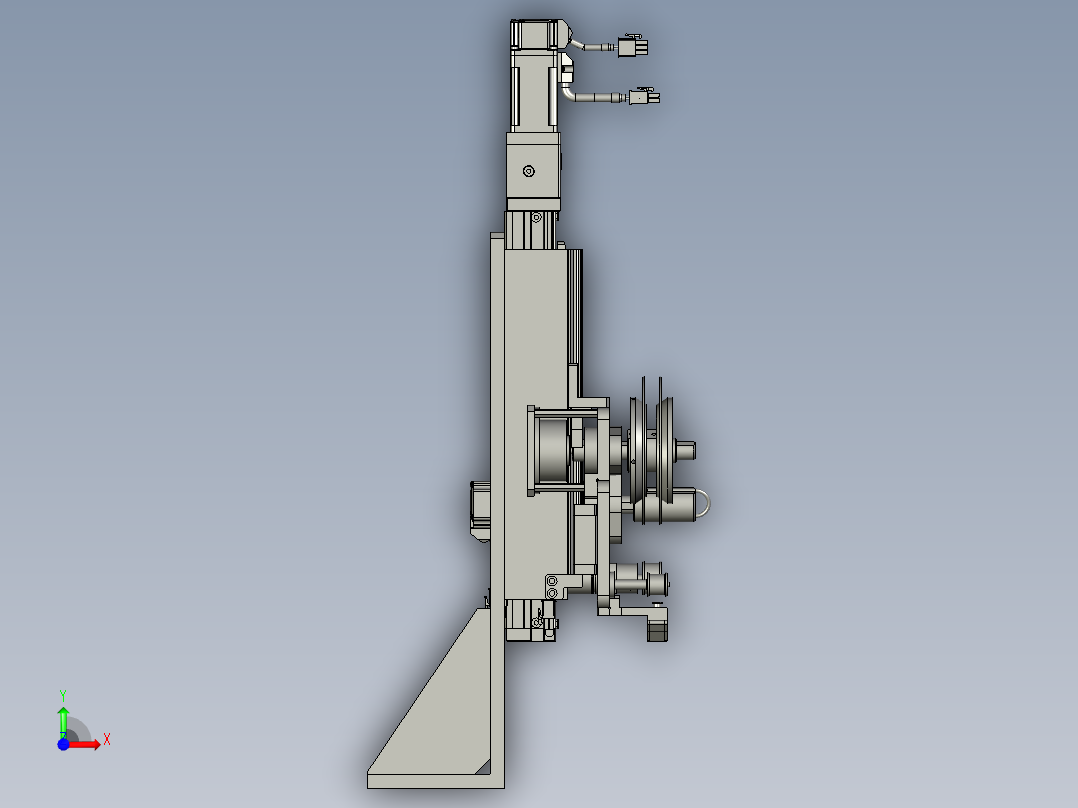 全自动铜膜天线切割检测自动化生产线S2d01-005铜模大细丝剥离组件前视图
