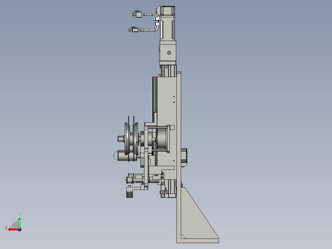 全自动铜膜天线切割检测自动化生产线S2d01-005铜模大细丝剥离组件后视图