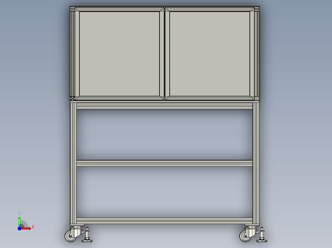夹持机构的线材切断机前视图