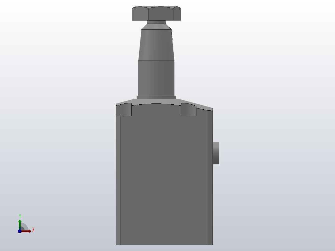 HBTU方形油压转角缸[HBTU-04L]前视图