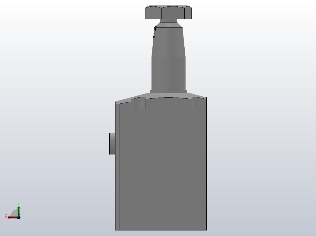 HBTU方形油压转角缸[HBTU-04L]后视图