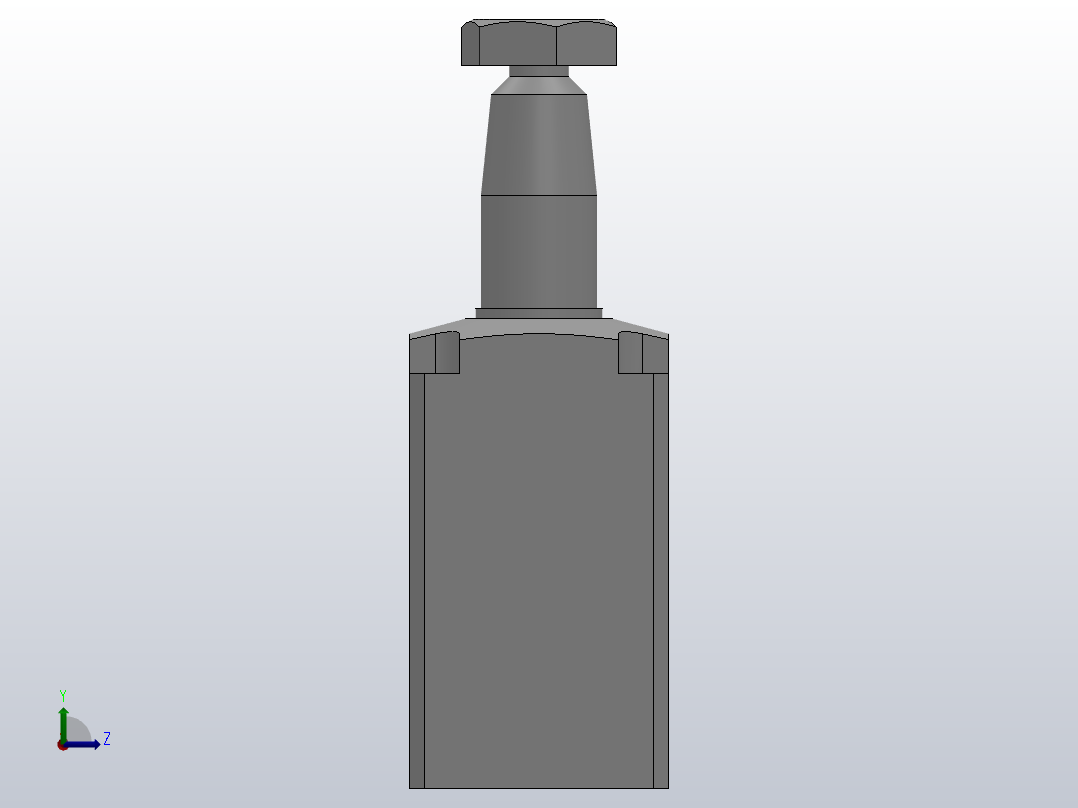 HBTU方形油压转角缸[HBTU-04L]左视图