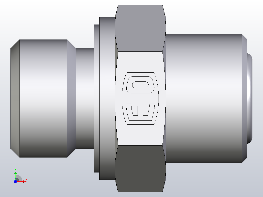 Lok公螺柱连接器6M16F82EDMLOS前视图
