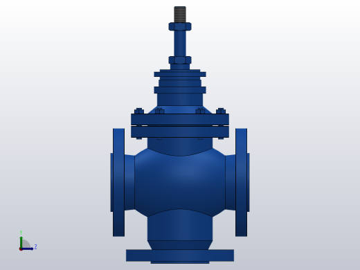 QLD标准型分流阀[DN32－QD－PN40]三通控制阀左视缩略图