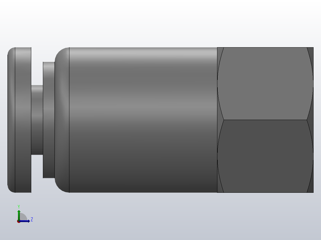 APCF4_M5快插式接头左视图