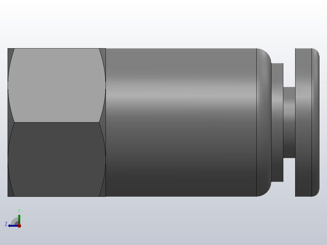 APCF4_M5快插式接头右视图