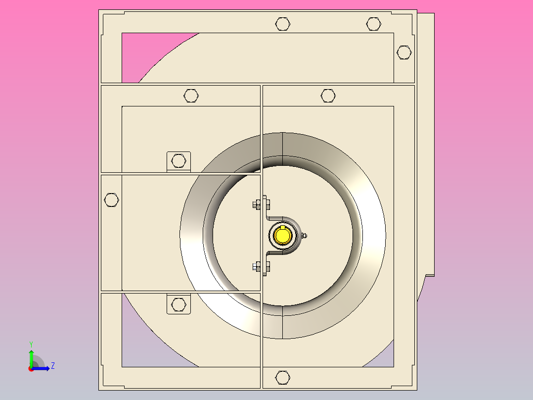 SYH-R离心风机[SYH355 R]左视图