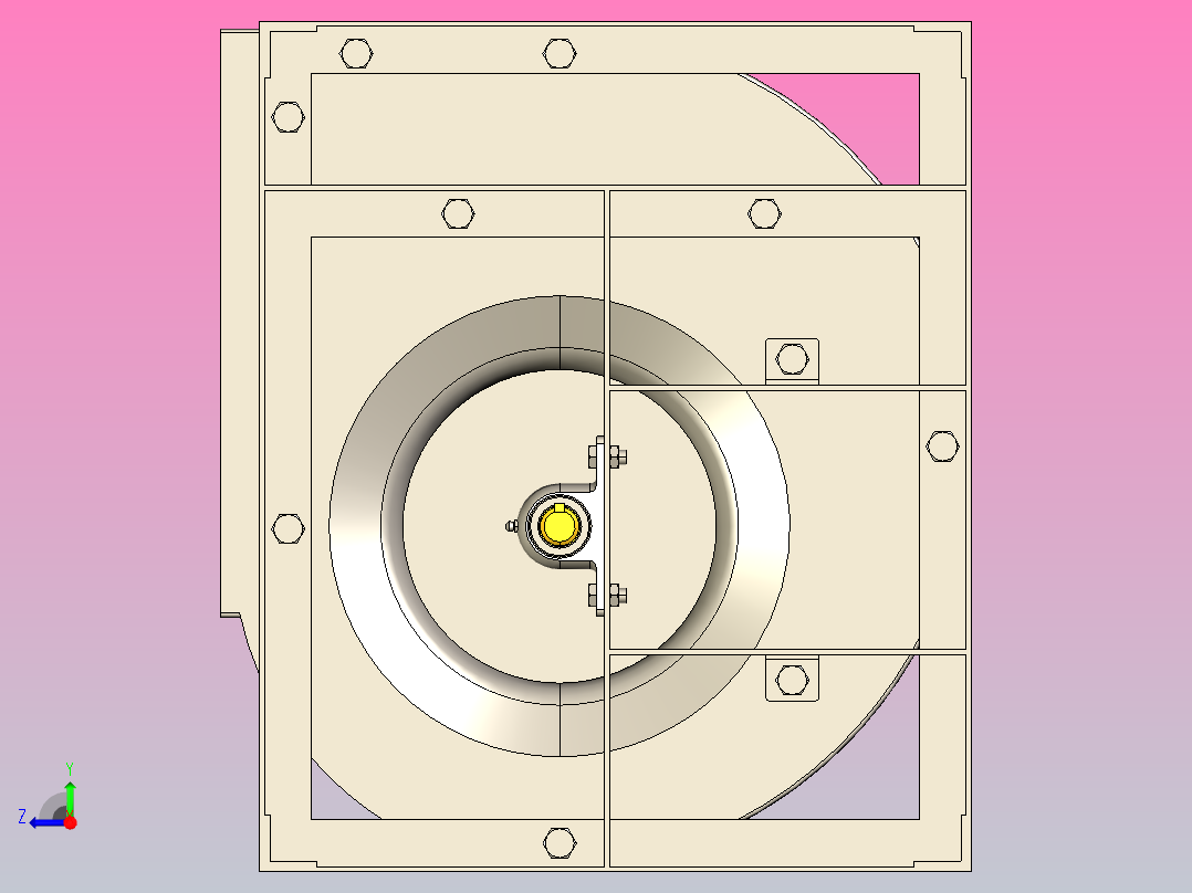 SYH-R离心风机[SYH355 R]右视图