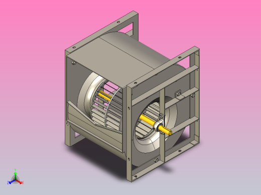 SYH-R离心风机[SYH355 R]正等轴测缩略图