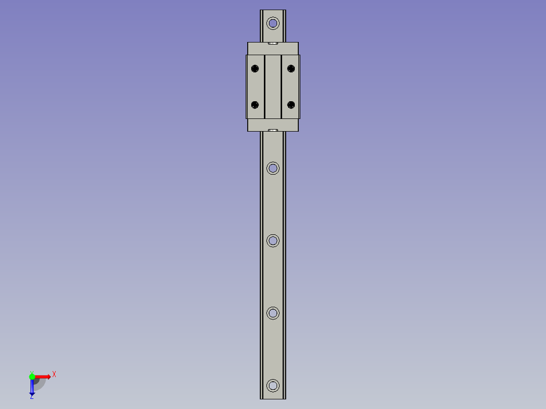 IAS21-H42-L430怡合达-直线导轨俯视图