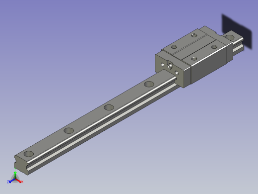 IAS21-H42-L430怡合达-直线导轨正等轴测缩略图