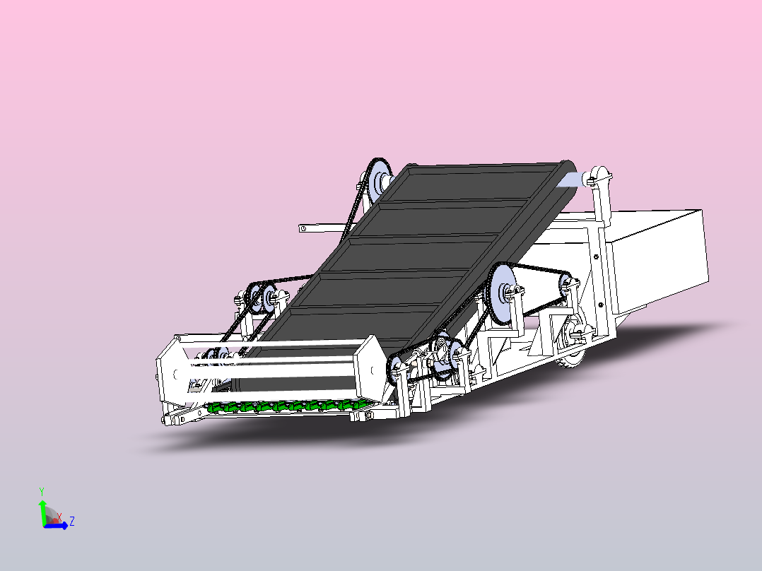 小型叶菜收割机主视图