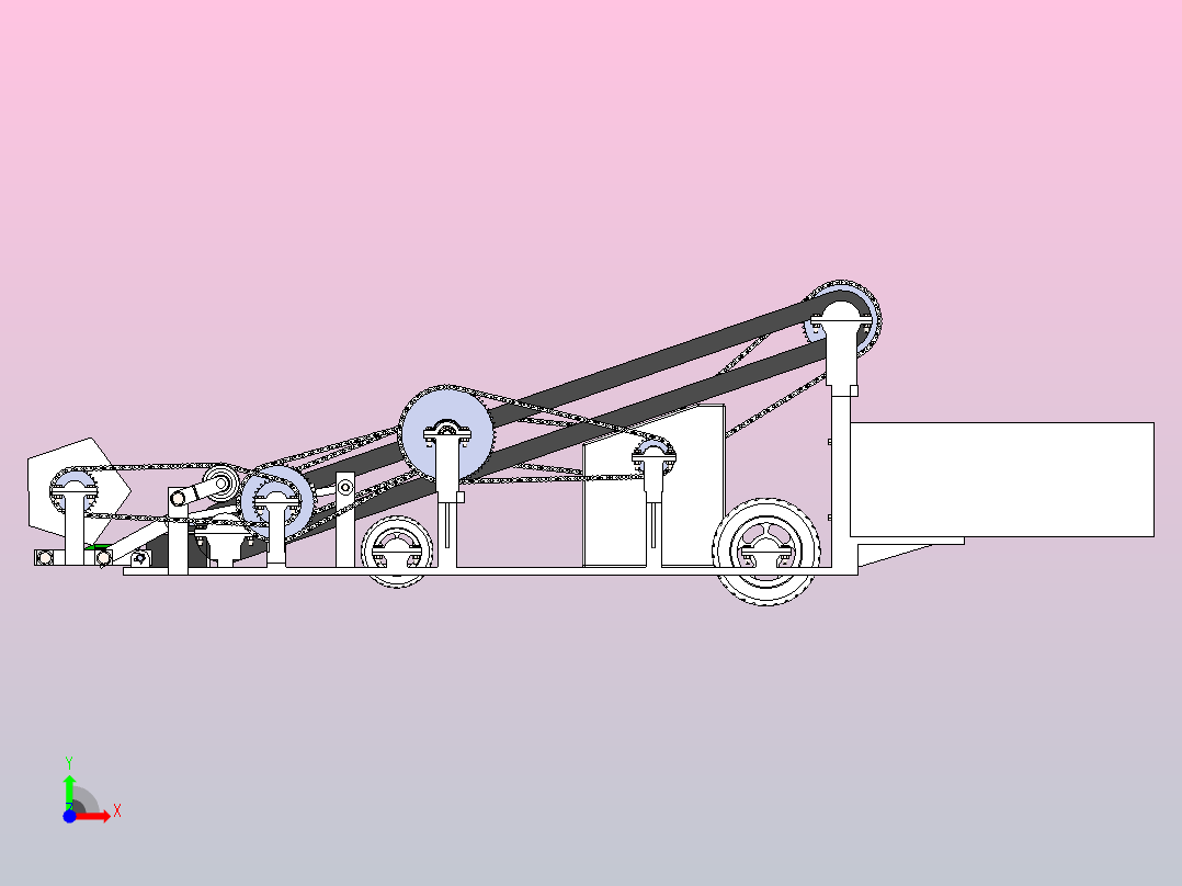 小型叶菜收割机前视图