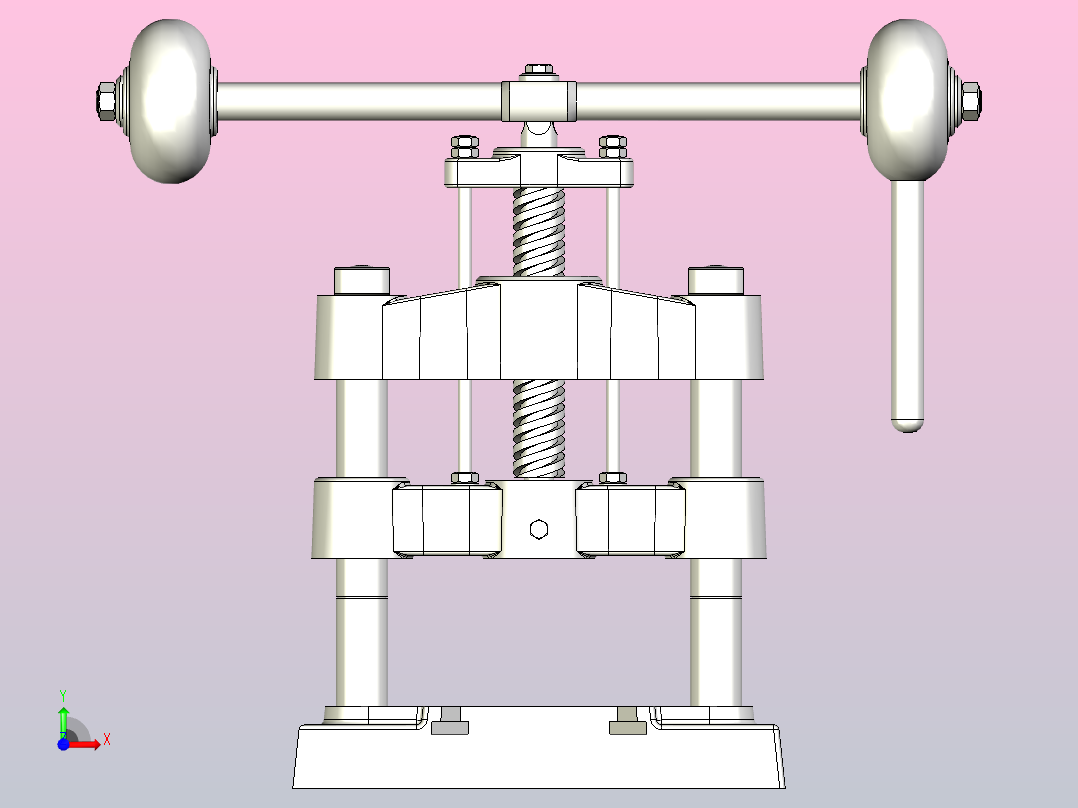 手动压力机2前视图