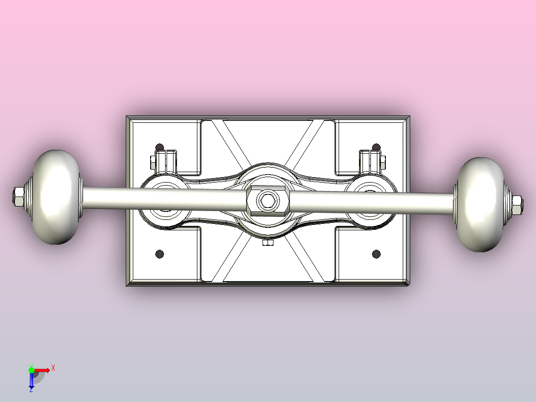 手动压力机2俯视图