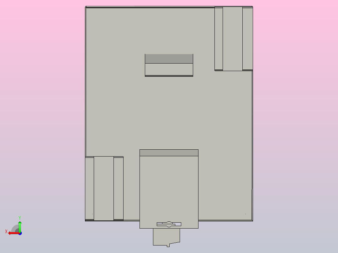 带连接器的PLC DELTA ELECTRONICS DVP20XS2后视图