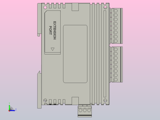 带连接器的PLC DELTA ELECTRONICS DVP20XS2左视缩略图