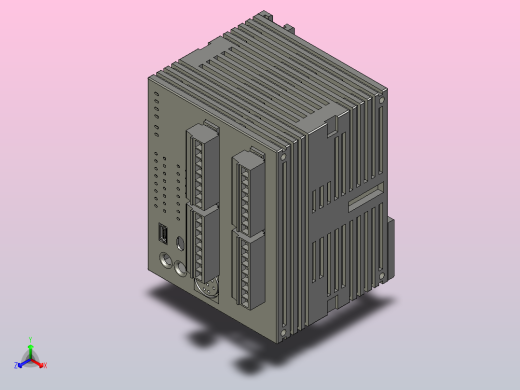 带连接器的PLC DELTA ELECTRONICS DVP20XS2正等轴测缩略图