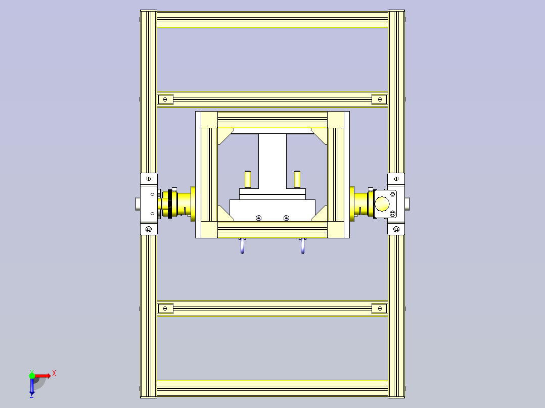 一种旋转固定机构3D图纸俯视图