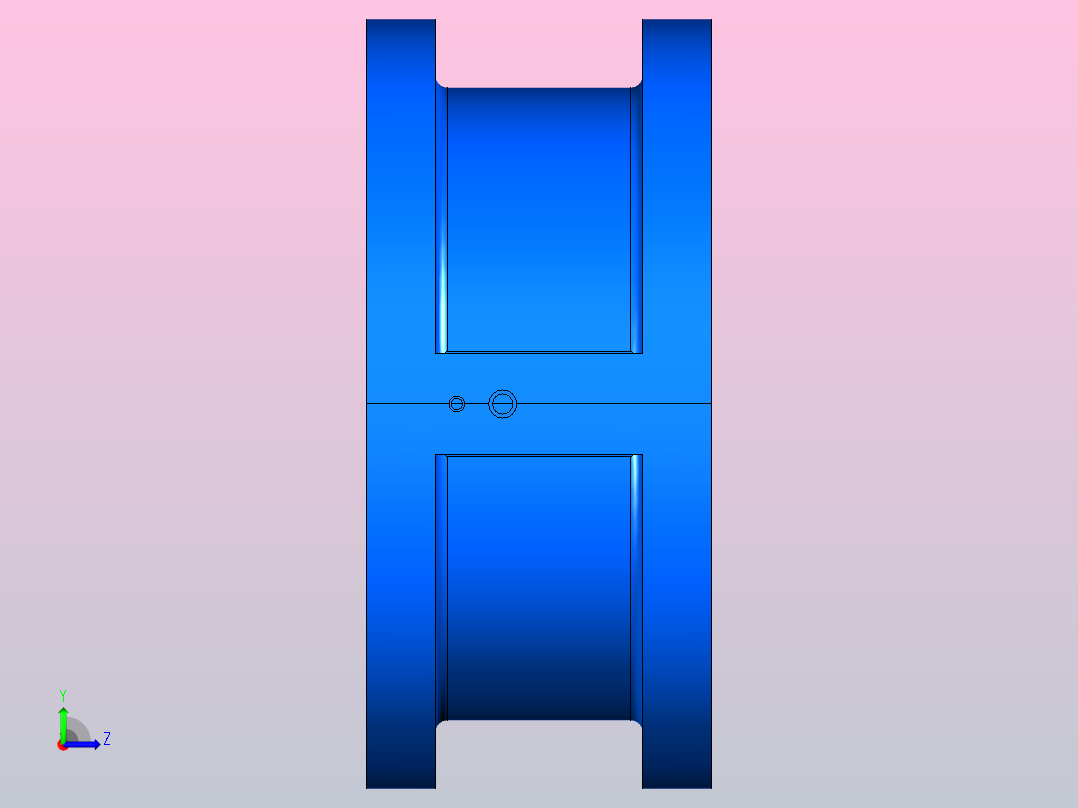 H76H╱Y╱F-PN1.6对夹双板止回阀[H76H]150左视图