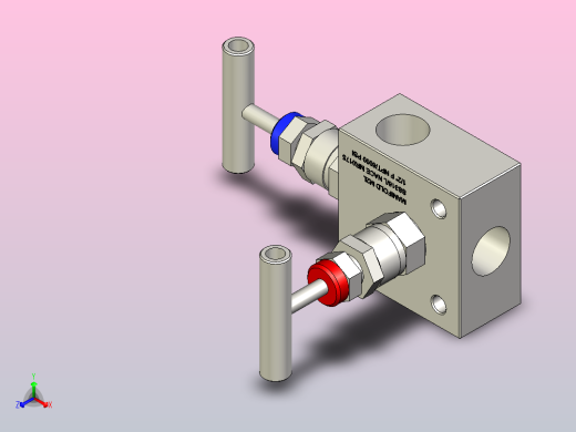 歧管阀M2L通1-2英寸NPT（F）AISI 316