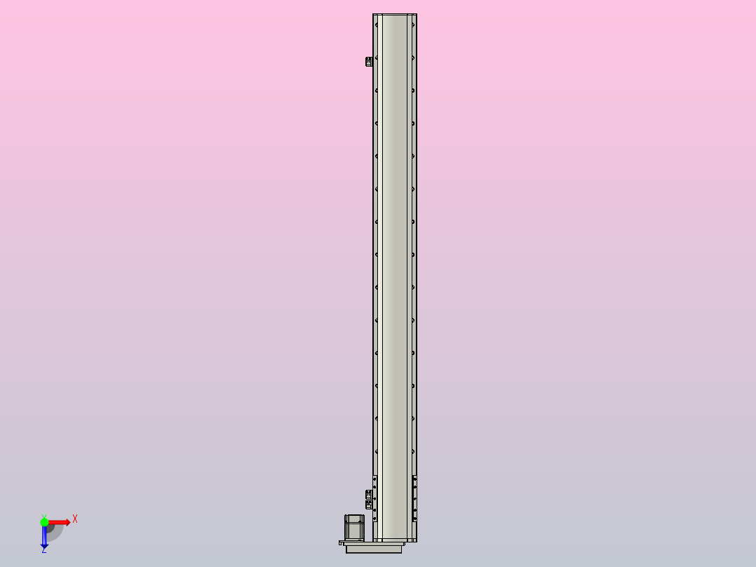 MT136BS半封闭丝杆滑台[MT136BS.L#.1350.BR.P40.C3]俯视图