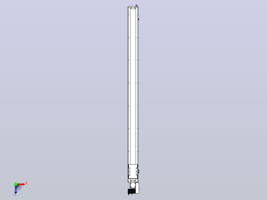 SCM14-2000-R滚珠花健、支撑座、滚珠丝杠、交叉导轨、直线模组俯视缩略图