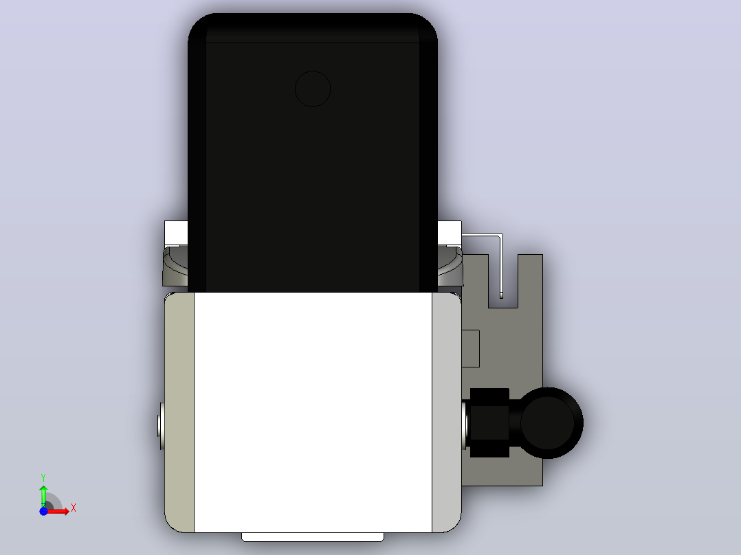 ECB5-200-BW-A42M直线模组前视图