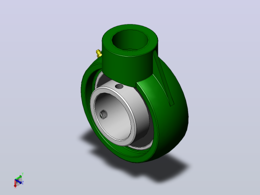 带悬吊式座顶丝外球面球轴承[UCHA型]_UCHA211正等轴测缩略图
