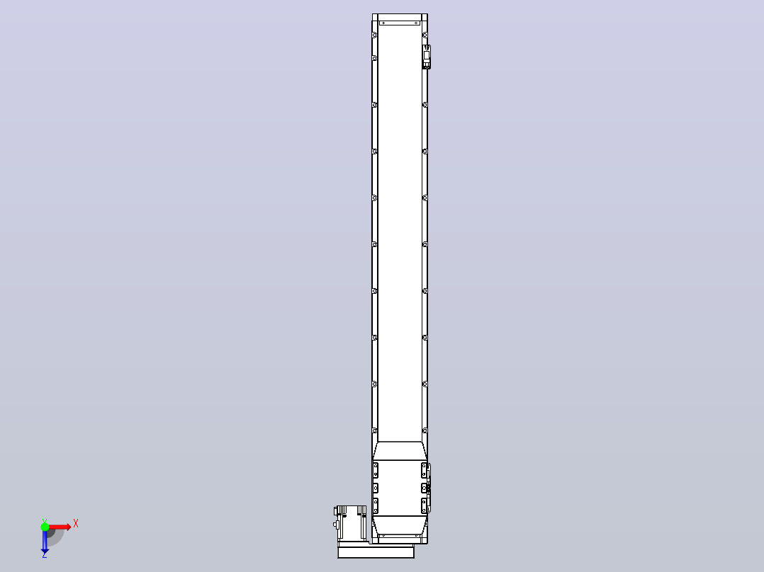 滚珠丝杠直线轴内置导轨TPA-GCR-120-1610C-L900-MR-M40-N3俯视图