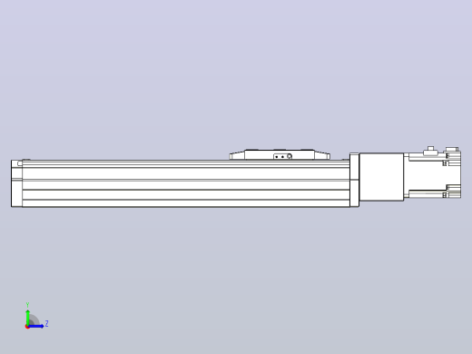 滚珠丝杠直线轴内置导轨TPA-GCR-80-1610C-L250-M-M40-N3左视缩略图