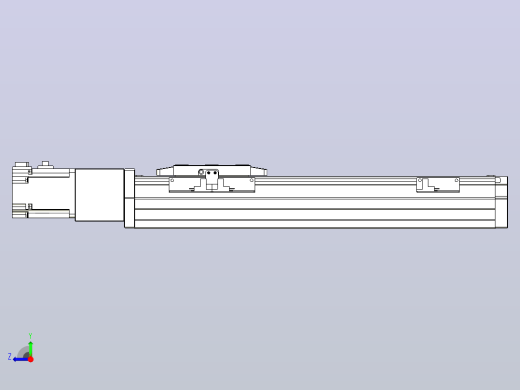 滚珠丝杠直线轴内置导轨TPA-GCR-80-1610C-L250-M-M40-N3右视缩略图
