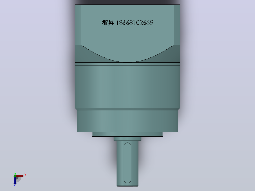 PLE120(孔输出)精密行星减速机[PLE120-4-S2-P2-25]俯视图