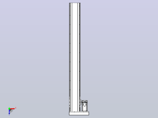 日规模组半封闭丝杆TPA-HNR-120D-1610C-L950-MR-C-P40-N3俯视缩略图